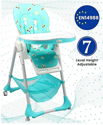 R for Rabbit Marshmallow Lite Highchair - Green - Thumbnail