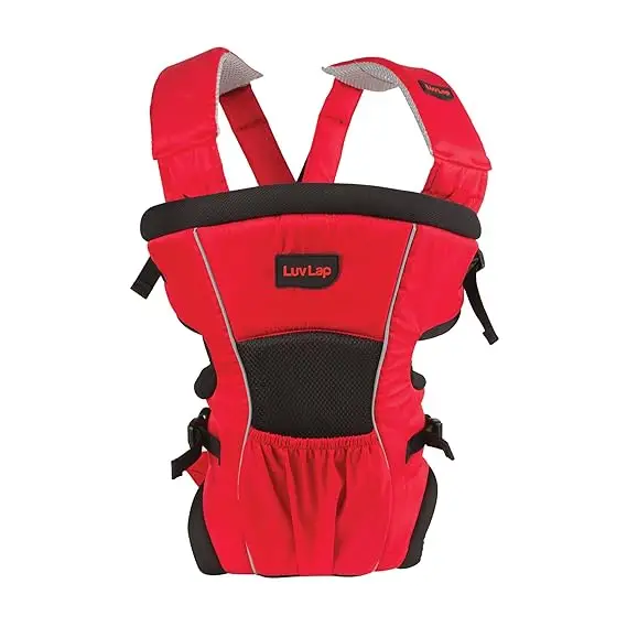 LuvLap Baby Carrier Blossom- Red - Thumbnail