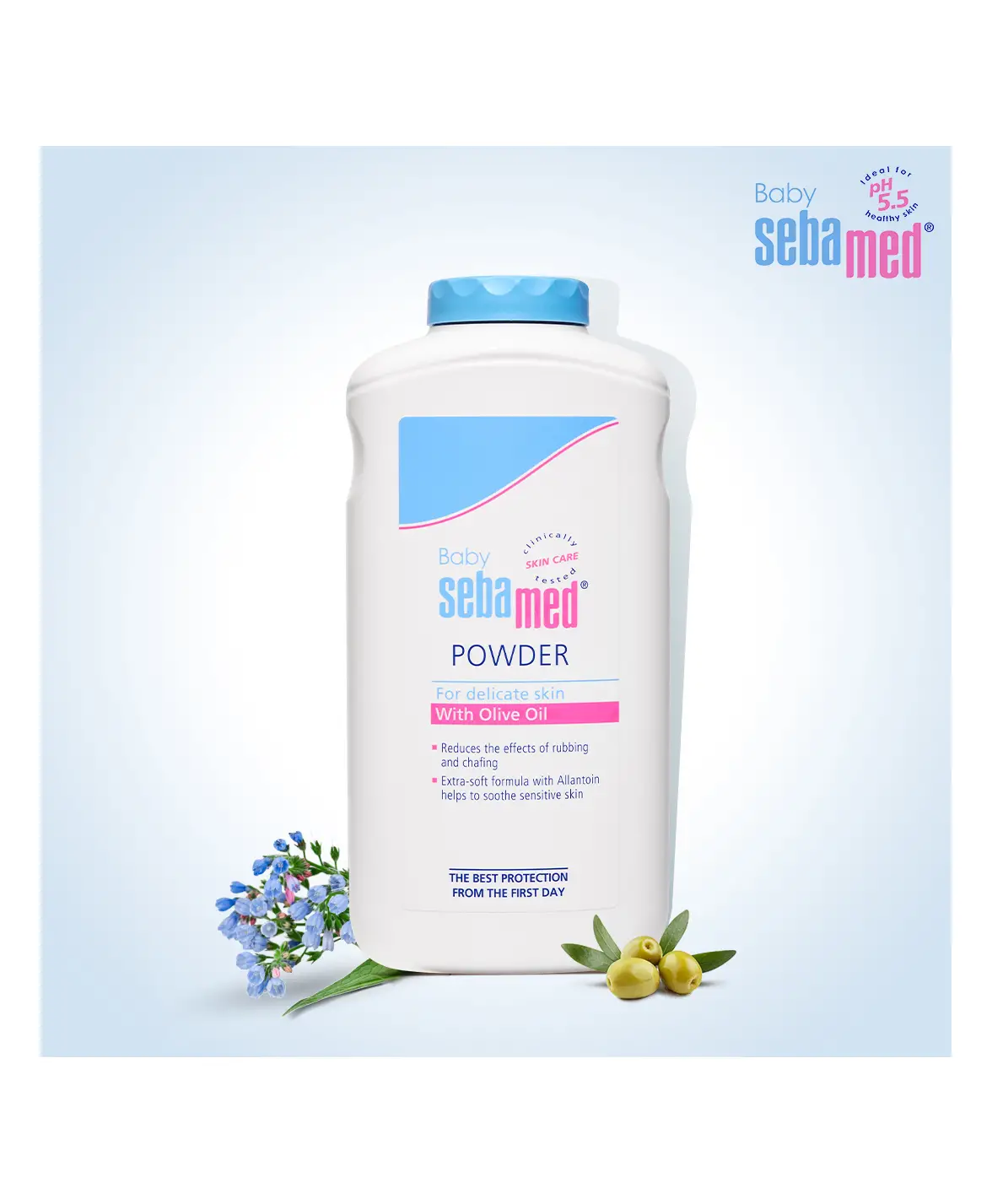 Sebamed Baby Powder With Olive Oil- 200 gm - Thumbnail
