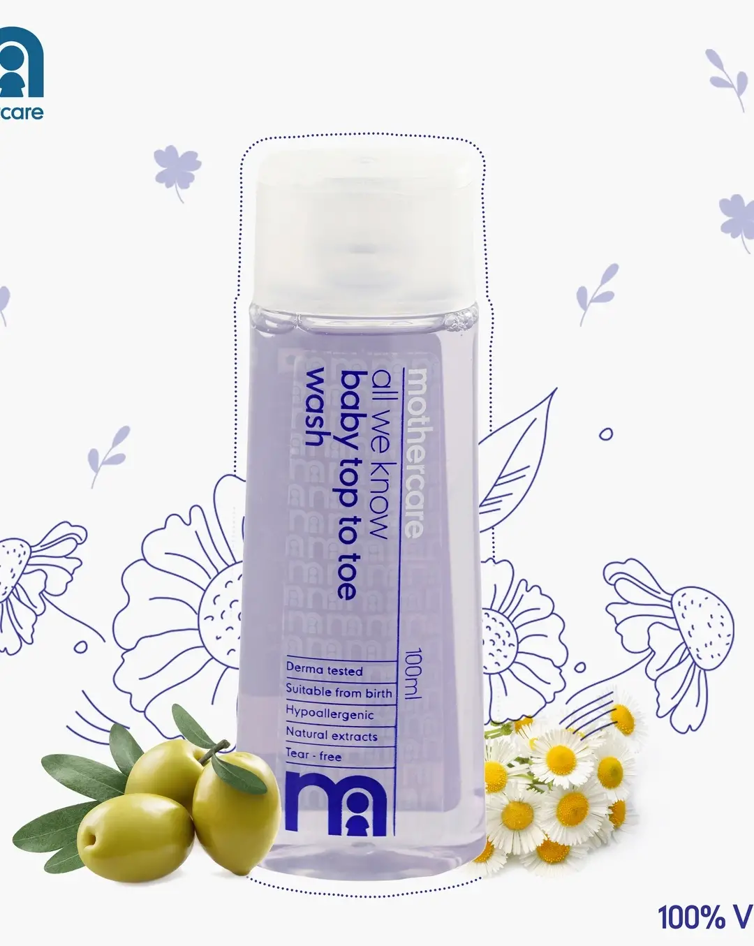 Mothercare All We Know Baby Top To Toe Wash 100ml - Thumbnail