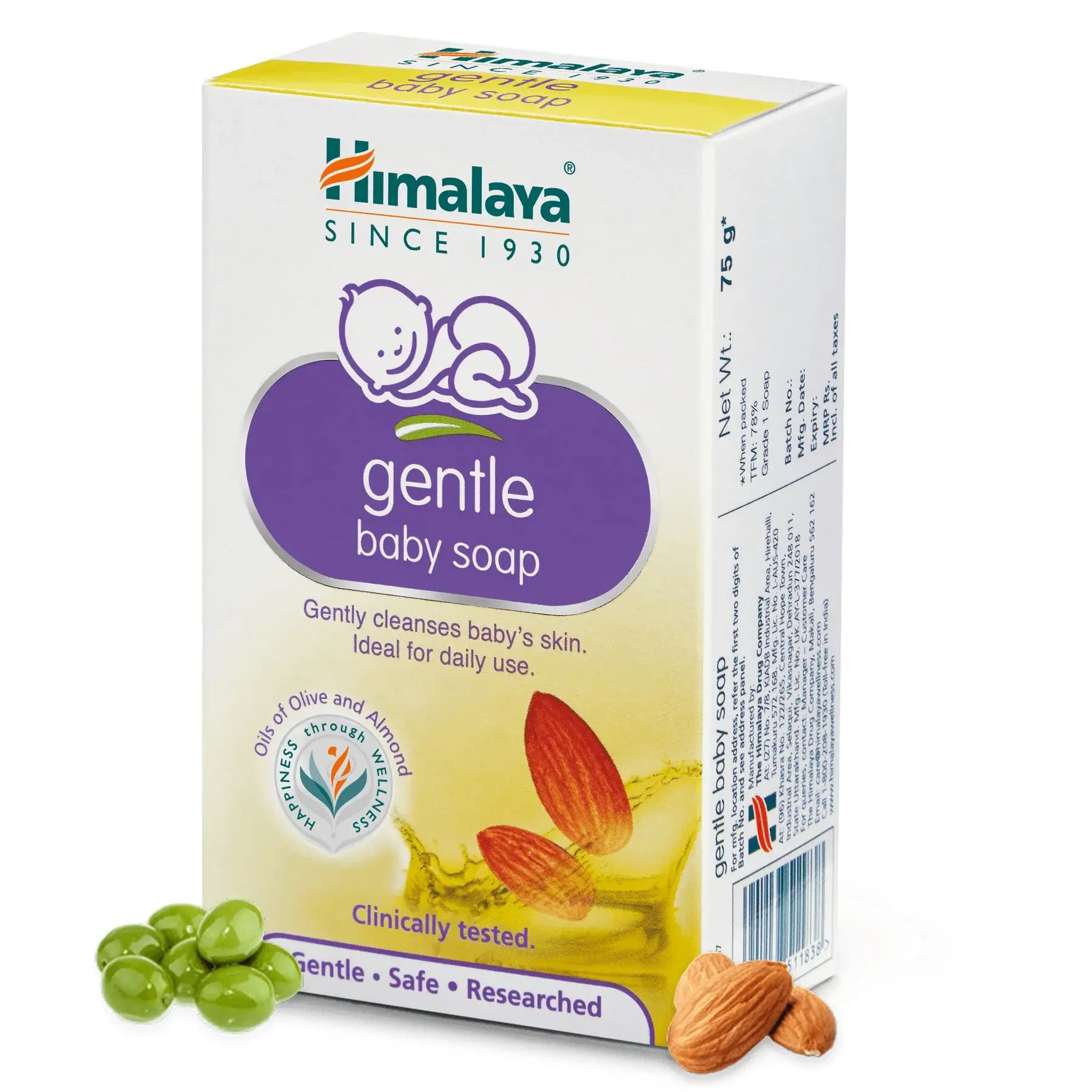 Himalaya gentle baby soap-125gm - Thumbnail