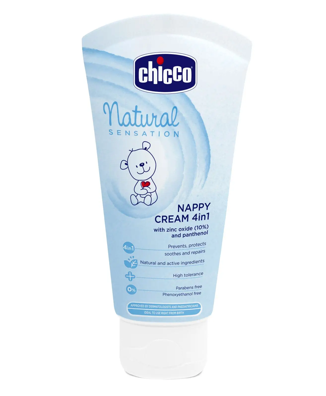 Chicco Natural Sensation 4 in 1 Nappy Cream - 100 ml - Thumbnail