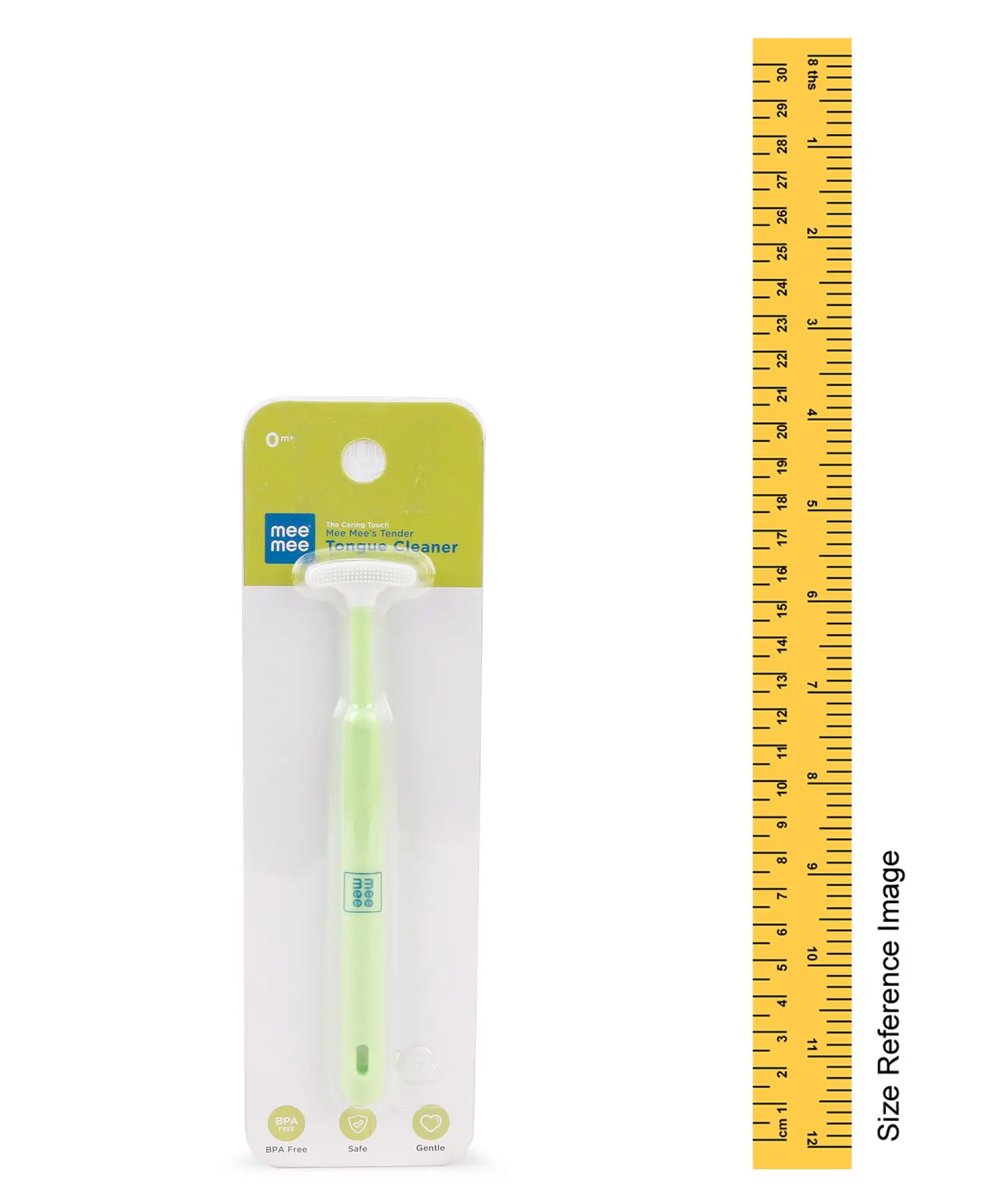 Mee Mee Tender Tongue Cleaner - Green - Thumbnail