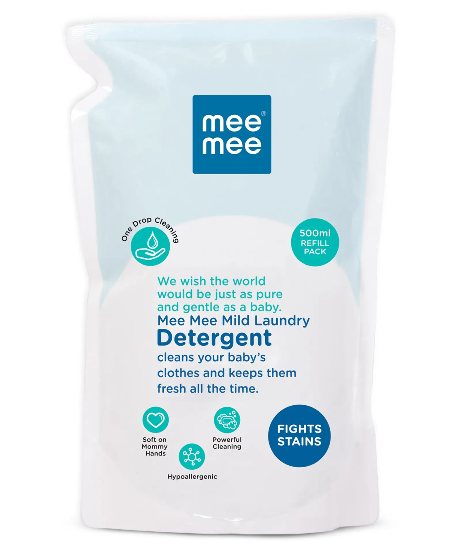 Mee Mee Mild Baby Liquid Laundry Detergent - 500 ml - Thumbnail