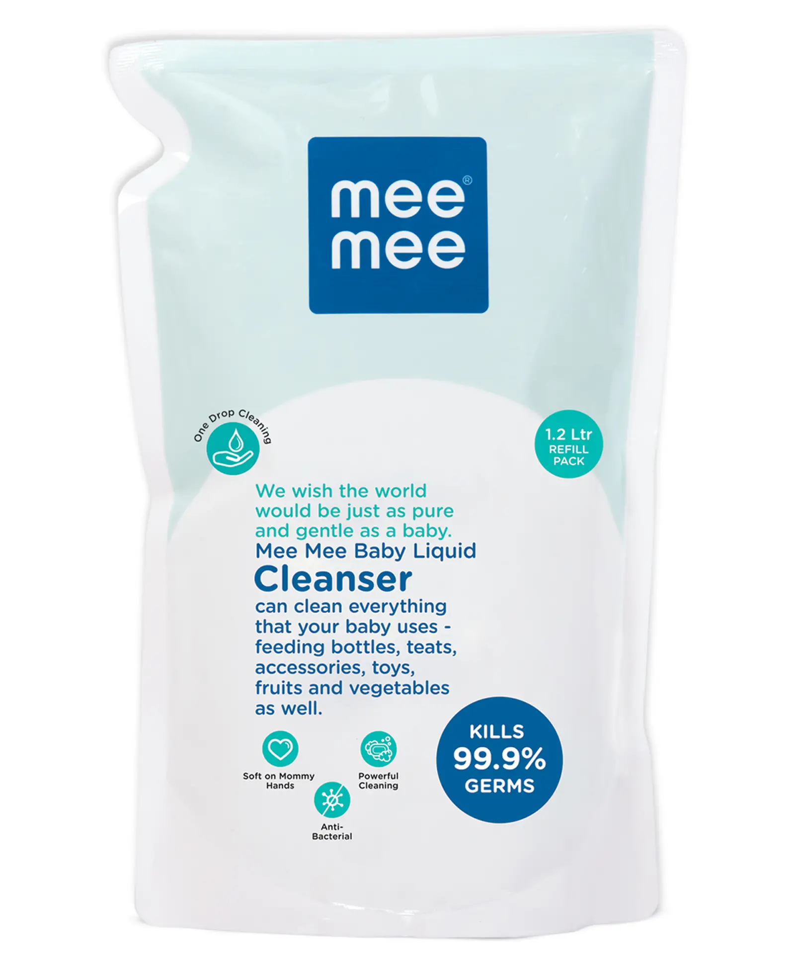 Mee Mee Baby Accessories And Vegetable Liquid Cleanser - 1.2 Liters - Thumbnail