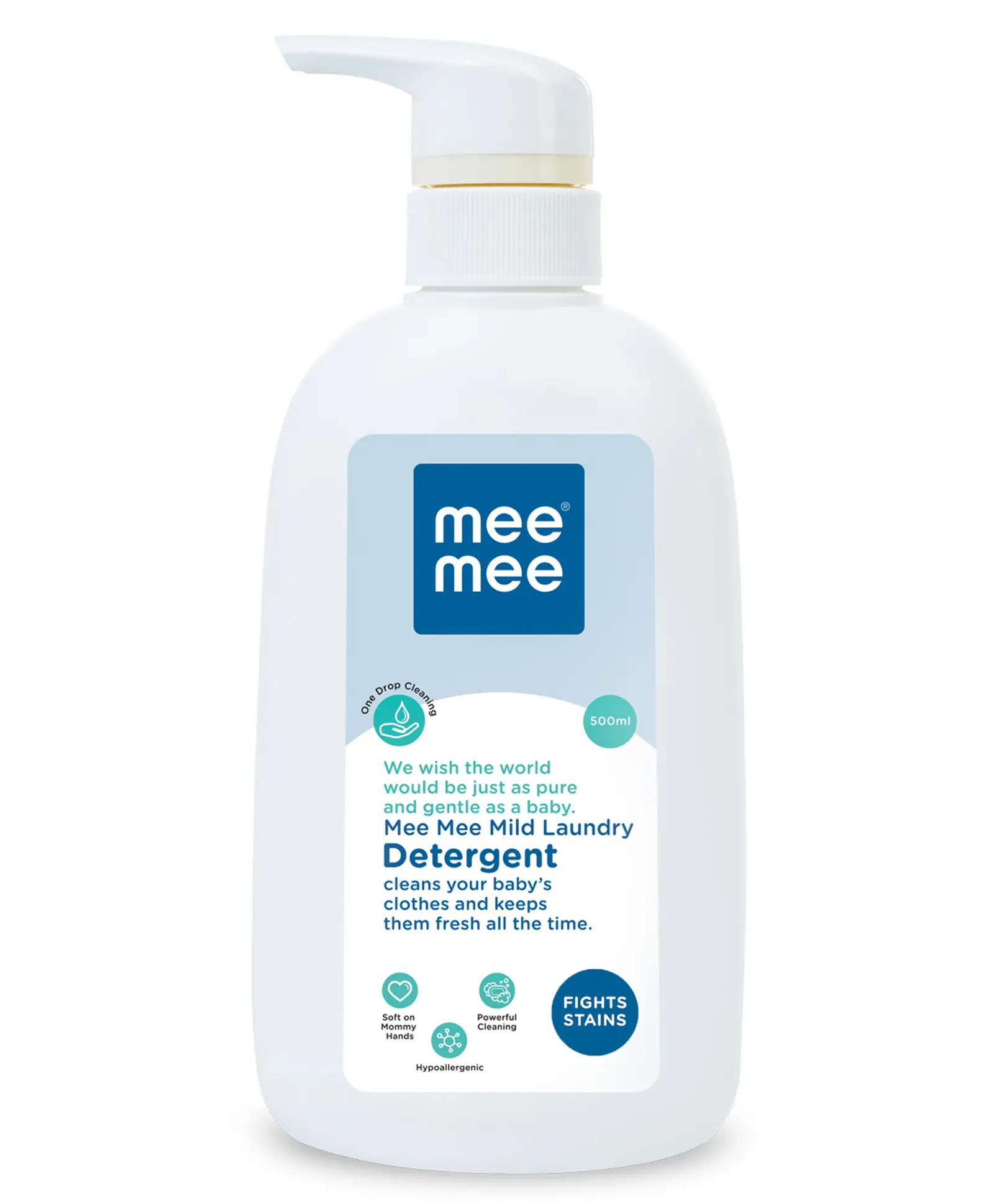 Mee Mee Mild Baby Liquid Laundry Detergent Bottle - 500 ml - Thumbnail