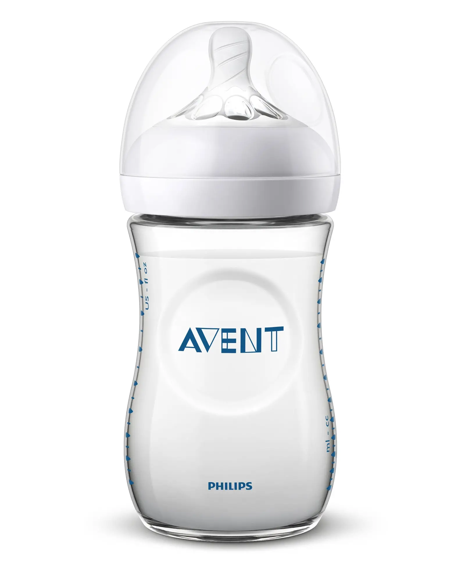 Avent Natural Feeding Bottle I Ideal for 1 Month+ I Slow Flow I BPA Free Pack of 2 - 260 ml - Thumbnail