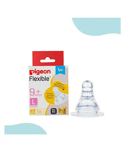 Pigeon Peristaltic Large Size Nipple - White - Thumbnail