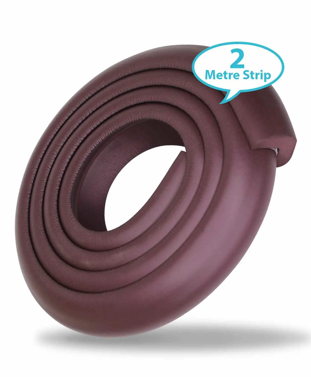LuvLap Cushioned Safety Strip Furniture Edge Guard Tape With 3M Adhesive Brown - 204 cm - Thumbnail