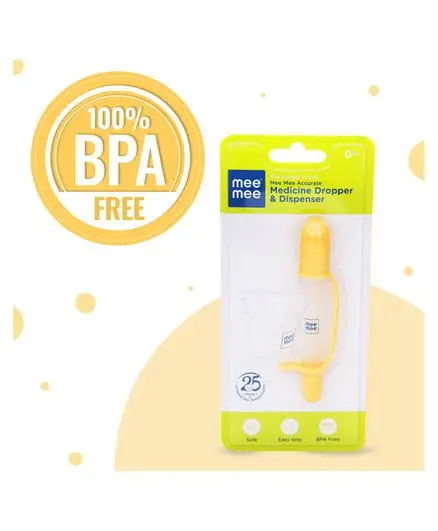 Mee Mee 2 in 1 Accurate Medicine Dropper Cum Dispenser - Orange - Thumbnail