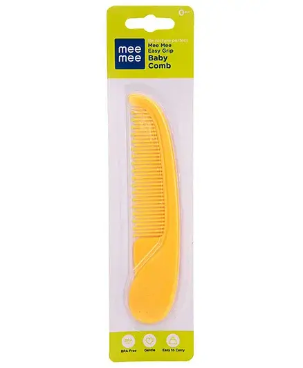 Mee Mee Easy Grip Baby Comb - Yellow - Thumbnail