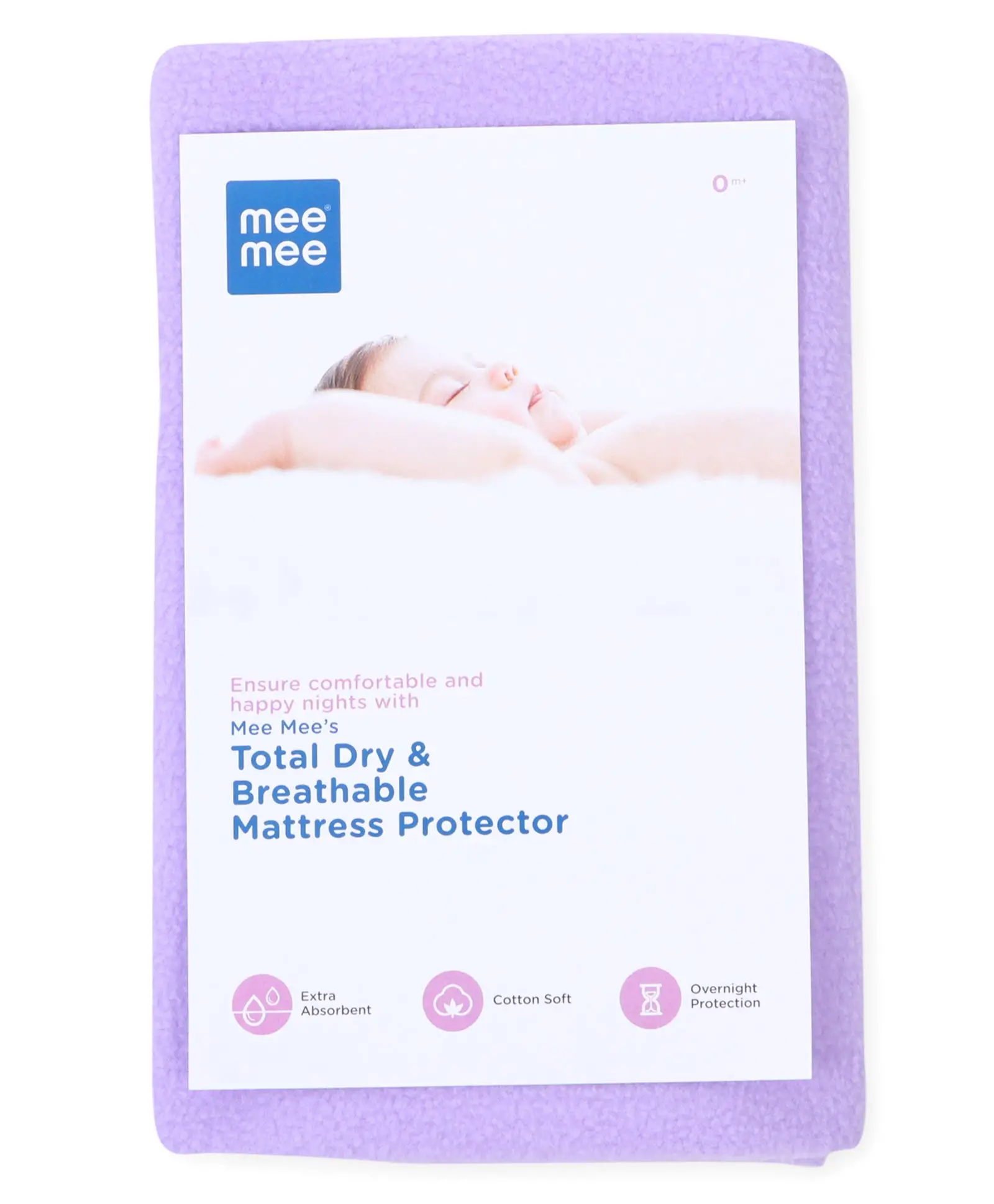 Mee Mee Bed Protector Mat - Purple - Thumbnail