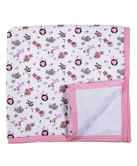 My Milestones Muslin Blanket 3 Layered (Size 43x43 Inches) - Thumbnail