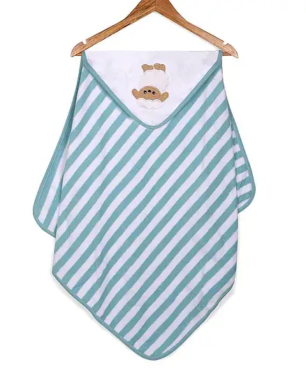 My Milestones Baby Hooded Towels Modern Stripes - Thumbnail