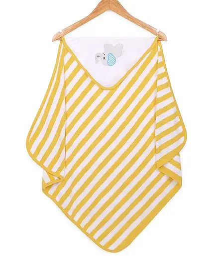 My Milestones Baby Hooded Towels Modern Stripes - Thumbnail