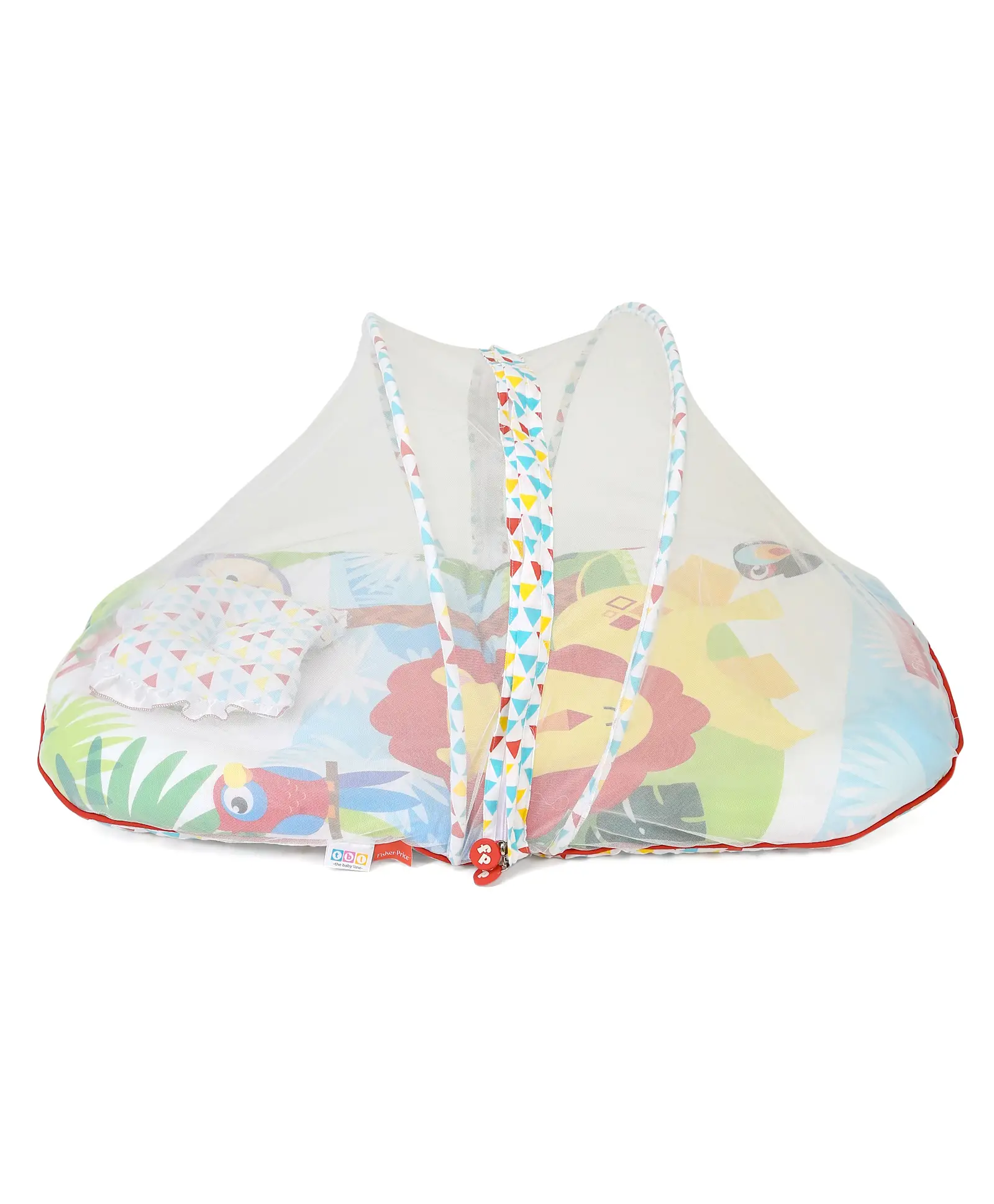 Fisher Price Mattress With Mosquito Net And 1 Pillow Lion Print - Multicolor - Thumbnail