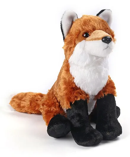 Wild Republic Cuddlekins Fox Red & Black - Height 28.5 cm - Thumbnail