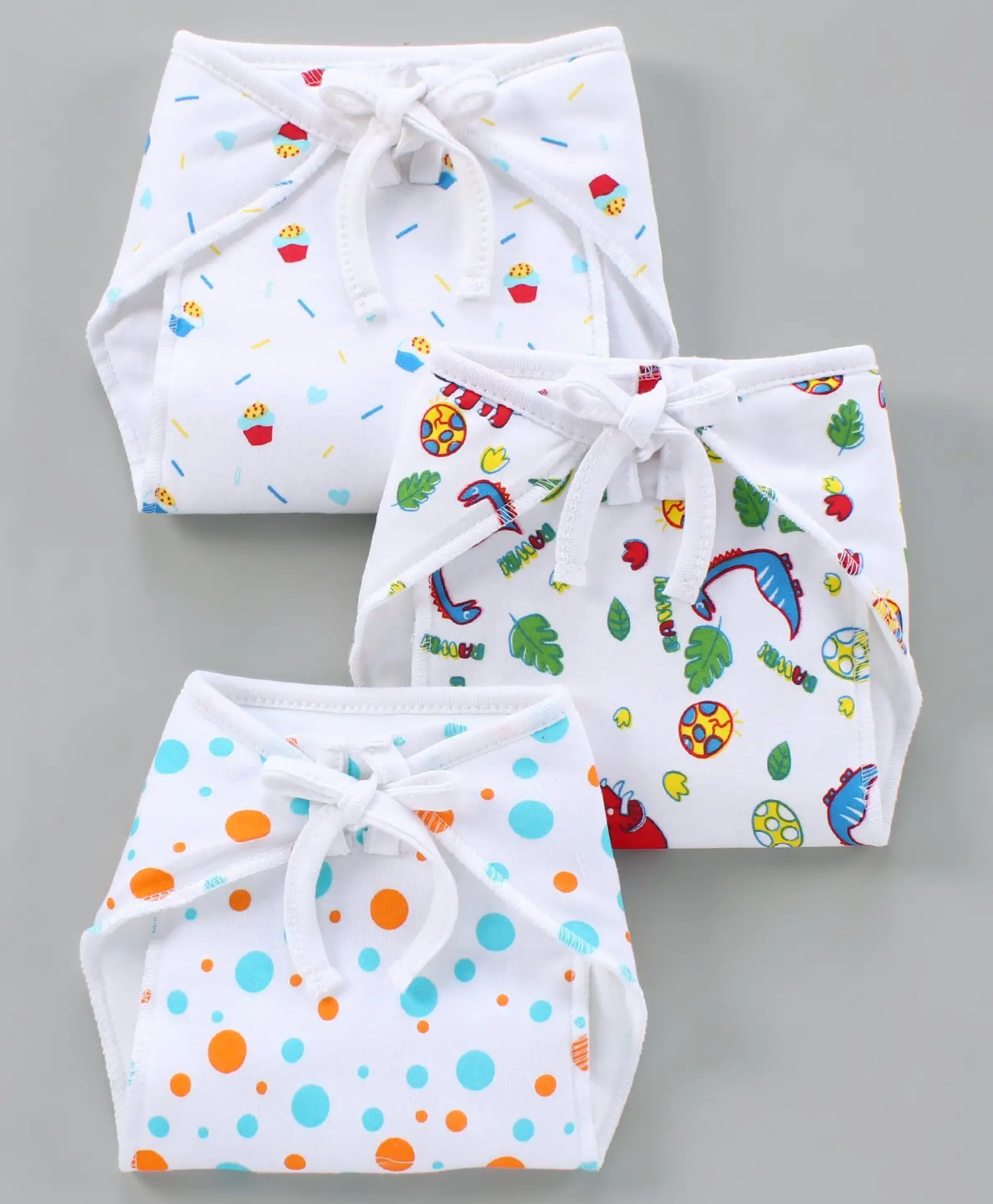 Mee Mee MeeMee Reusable Baby Cloth Nappies Pack of 3 - Thumbnail