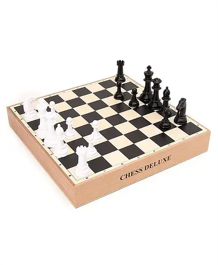 Funskool Deluxe Wooden Chess Game - Multicolor - Thumbnail