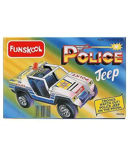 Funskool Police Jeep Toy - Blue - Thumbnail