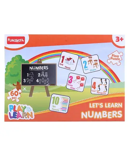 Funskool - 60 Pieces Numbers Puzzles - Thumbnail