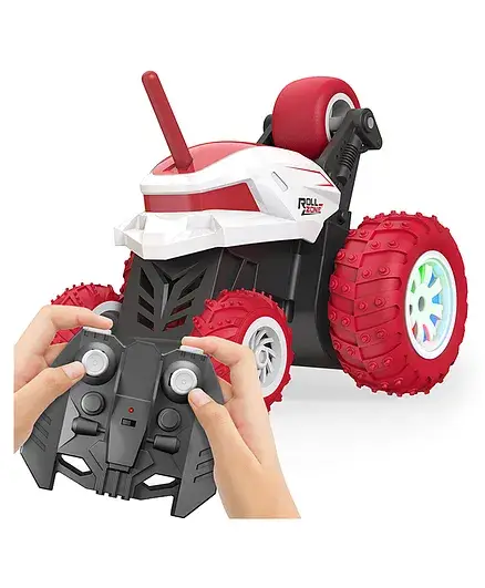 Mirana USB Rechargeable Remote Control Stunt Toy Car Stunt 360 Degree Rotation - Red - Thumbnail