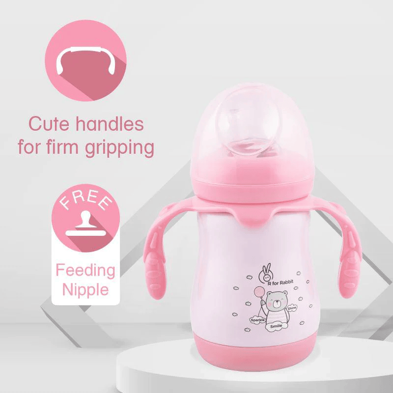 Steebo Teddy SS Feeding Bottle 210 ML - Thumbnail