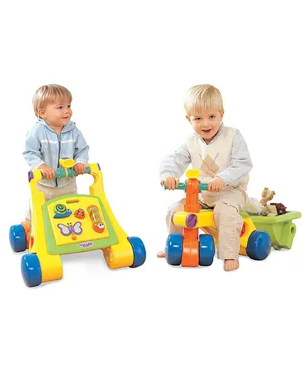 Giggles Manual Push 3 In 1 Walk Ride Sit & Play Ride On - Mutlicolour - Thumbnail