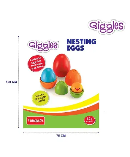 Giggles Nesting Eggs - Multi Color - Thumbnail