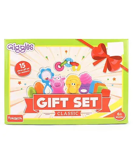 Giggles Rattle Teether Set Of 15 - Multicolor - Thumbnail