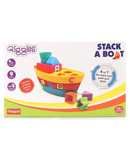 Giggles Stack A Boat (Color May Vary) - Thumbnail