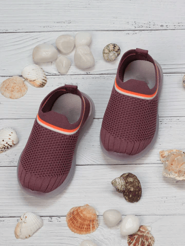 SPORTS SLIP ON SHOES WITH LED LIGHT - RUST - Thumbnail