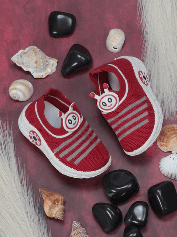 SLIP ON MUSICAL CHU CHU SHOES - RED - Thumbnail