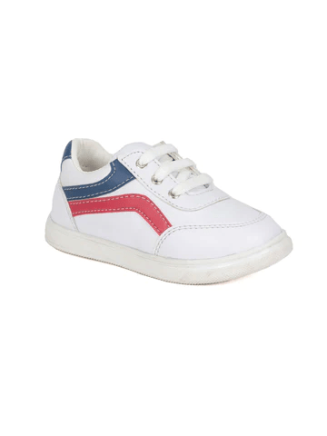 LACED CASUAL SHOES - WHITE - Thumbnail