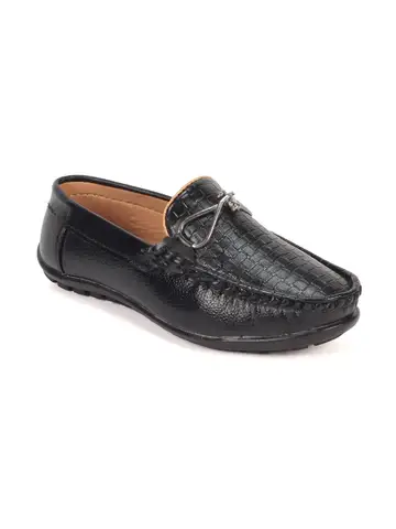 SELF DESIGN SLIP ON LOAFERS - BLACK - Thumbnail