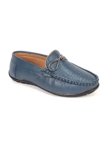 SELF DESIGN SLIP ON LOAFERS - BLUE - Thumbnail