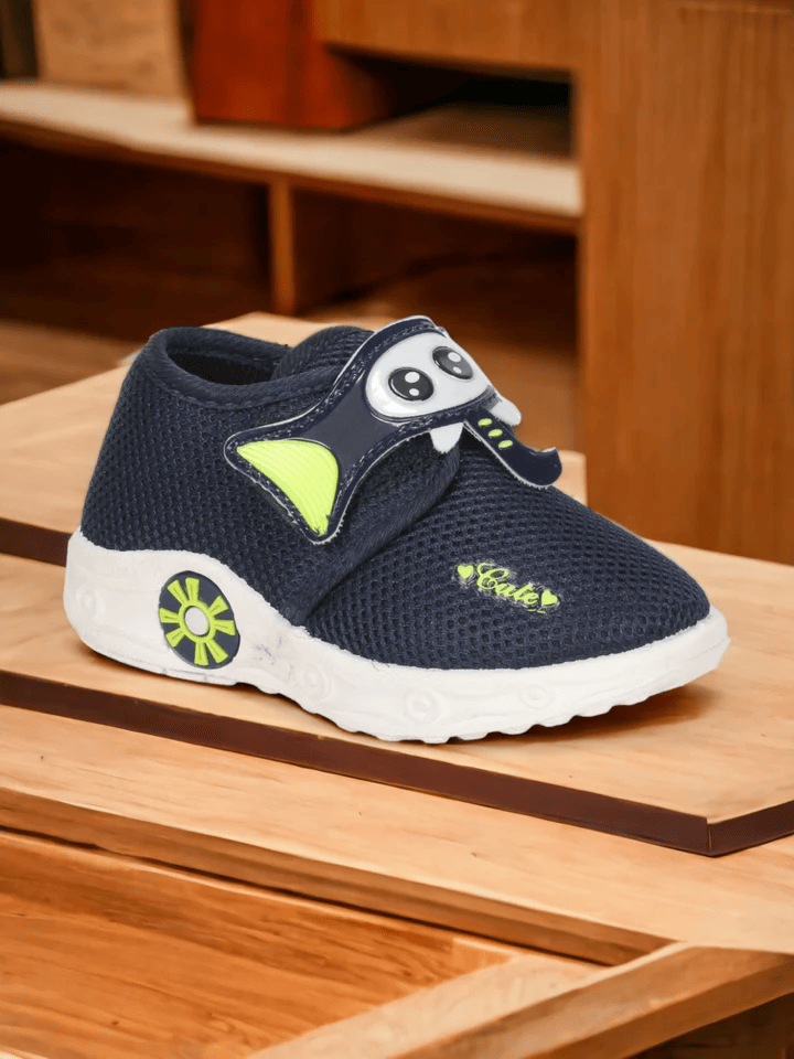 MUSICAL CHU CHU SHOES WITH VELCRO CLOSING - NAVY BLUE - Thumbnail