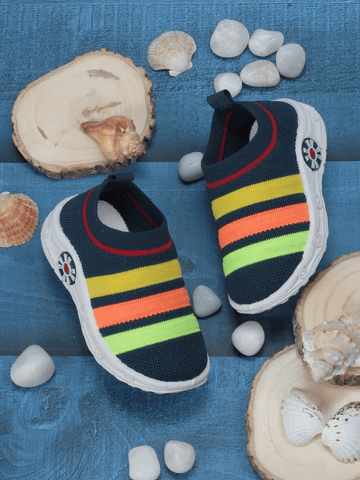 SLIP ON MUSICAL CHU CHU SHOES - NAVY BLUE - Thumbnail