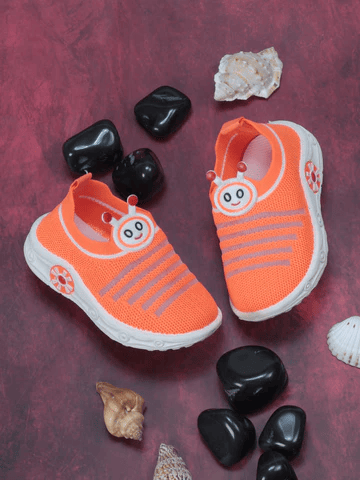 SLIP ON MUSICAL CHU CHU SHOES - ORANGE - Thumbnail