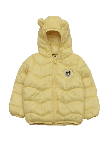 MICKEY LED LIGHT POLYFILL HOODED JACKET - YELLOW - Thumbnail