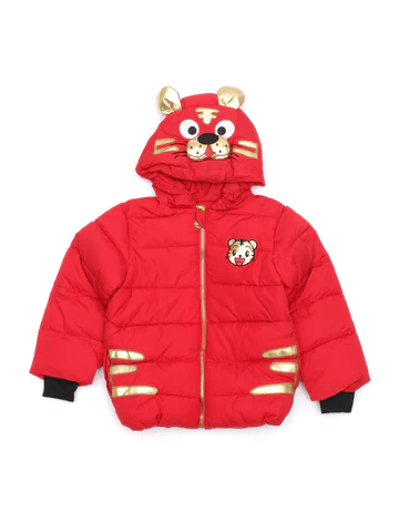 RED FRONT OPEN HOODED JACKET - Thumbnail