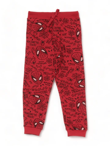 SPIDER MAN PRINTED ELASTIC WAIST TRACK BOTTOMS - RED - Thumbnail