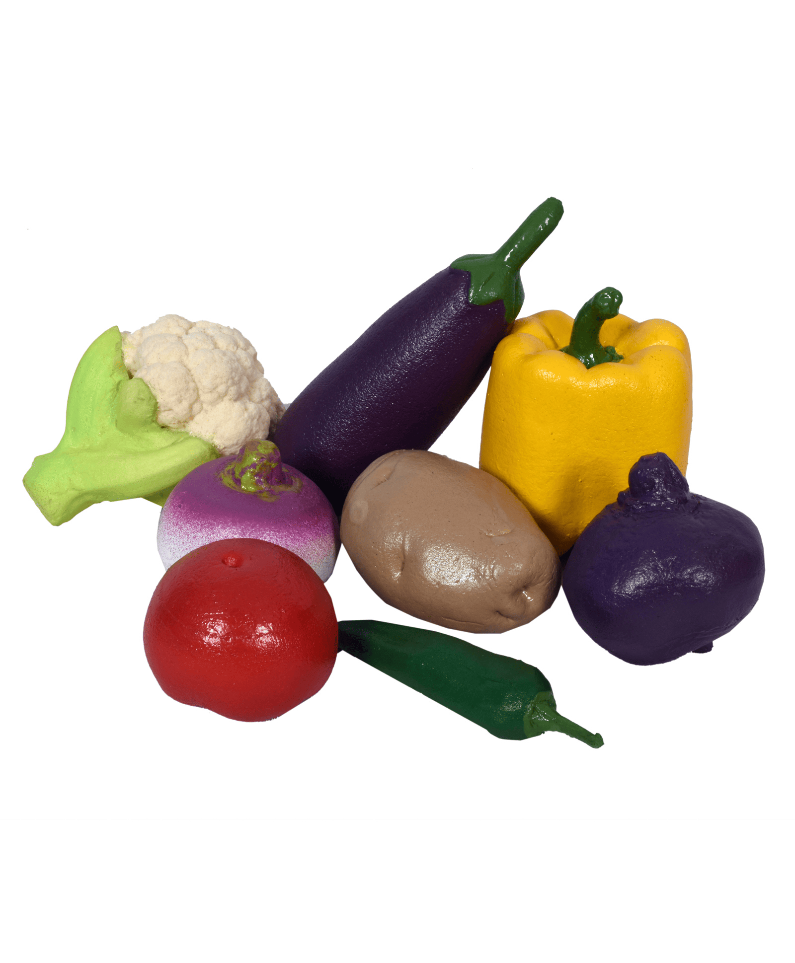 Rubbabu Vegetables Play Food Toy Pack of 8 - Multicolor - Thumbnail