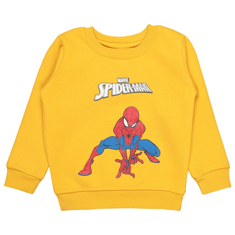 Bodycare Boys Avengers Printed Sweat Shirt - Yellow - Thumbnail