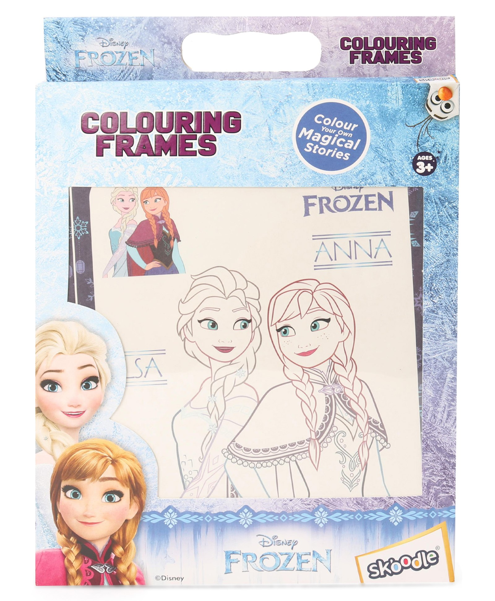 skoodle Frozen Coloring Frames - Blue - Thumbnail
