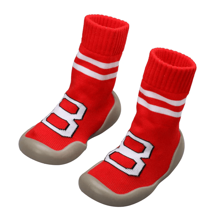 Baby Sock Shoes, Red 88, MediumBaby Sock Shoes, Red 88, Medium - Thumbnail