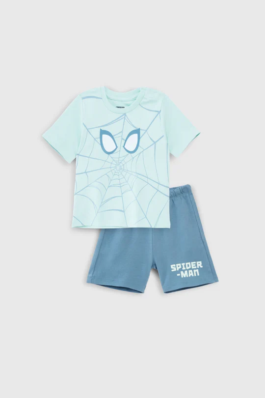 SPIDERMAN AQUA SHORT SET - Thumbnail