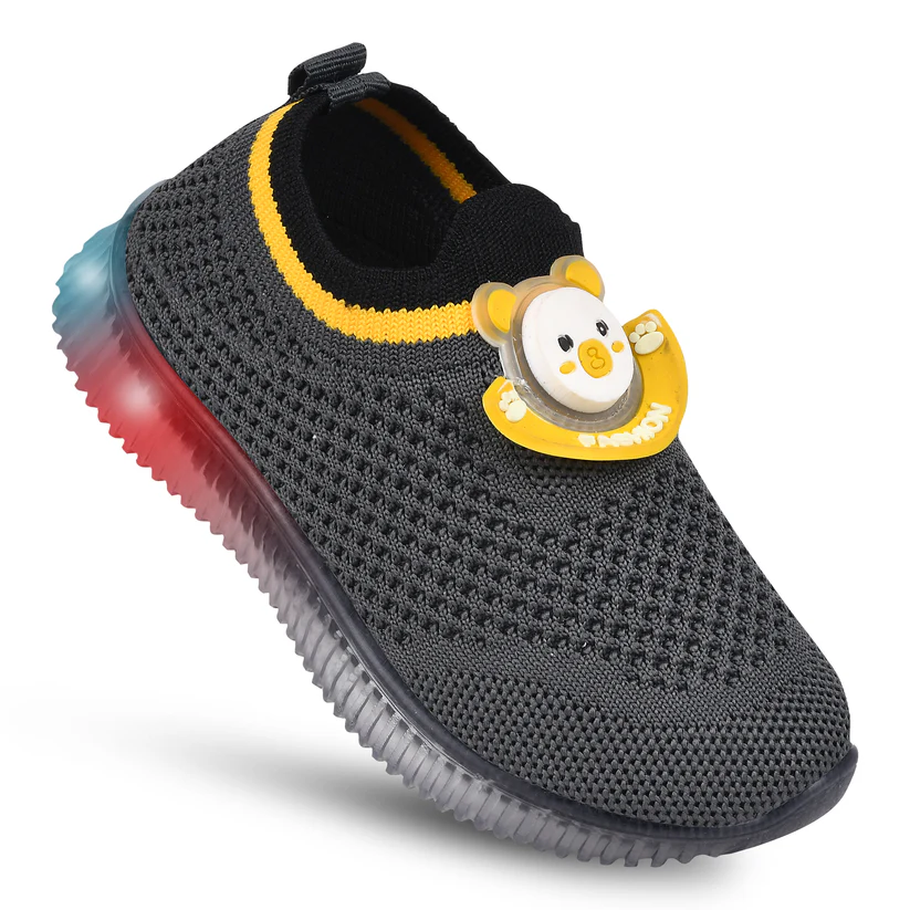 Kats GLOW-9 Kids Unisex Kids Slip on Trendy Boys and Girls Casuals with Led Light Shoes - Thumbnail