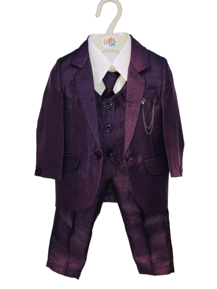 win - three piece coat suit for boy ethenic wear for party - Thumbnail