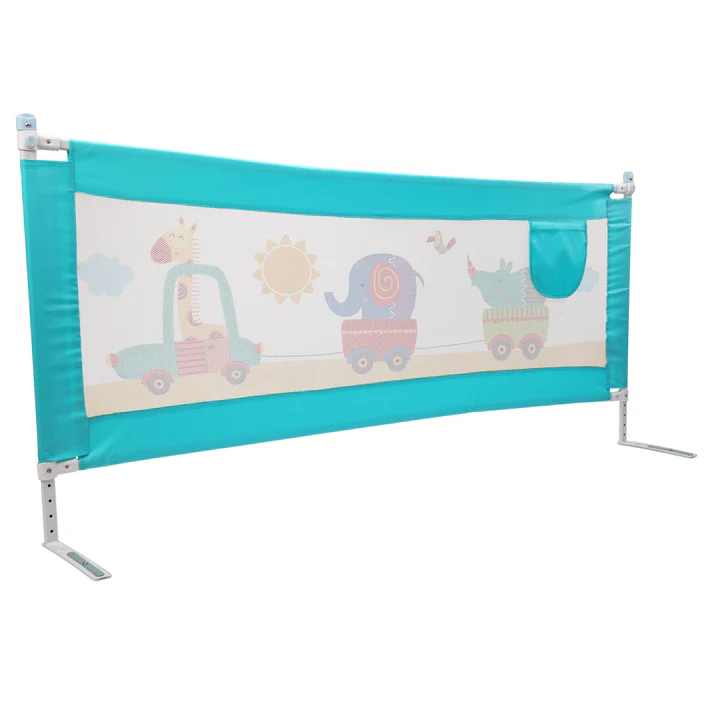 Luvlap Bed Rail Guard (Blue- Printed) 1.8m - Thumbnail